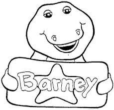 229x220 Printable Barney Pictures Barney Coloring Pages Free Printable
