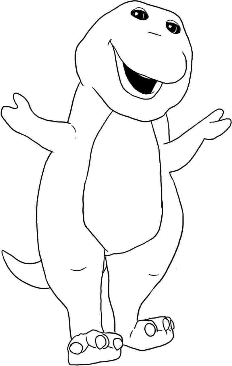 808x1274 Unparalleled Barney Dinosaur Coloring Pages 11174 Barney Coloring
