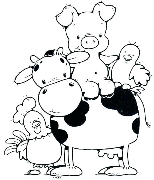 530x620 Farm Animals Colouring Baby Farm Animals Coloring Pages Farm