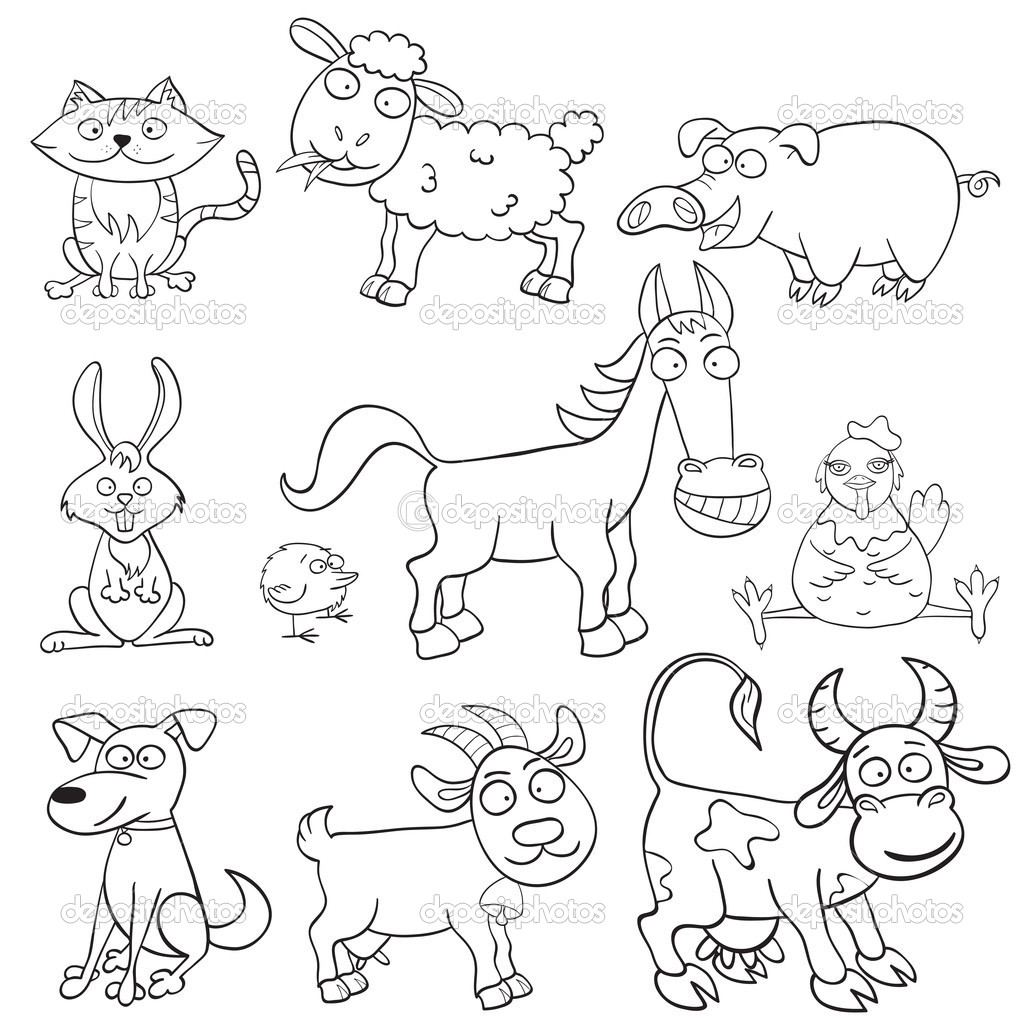 1024x1024 Last Minute Pictures Of Farm Animals To Color Animal Coloring