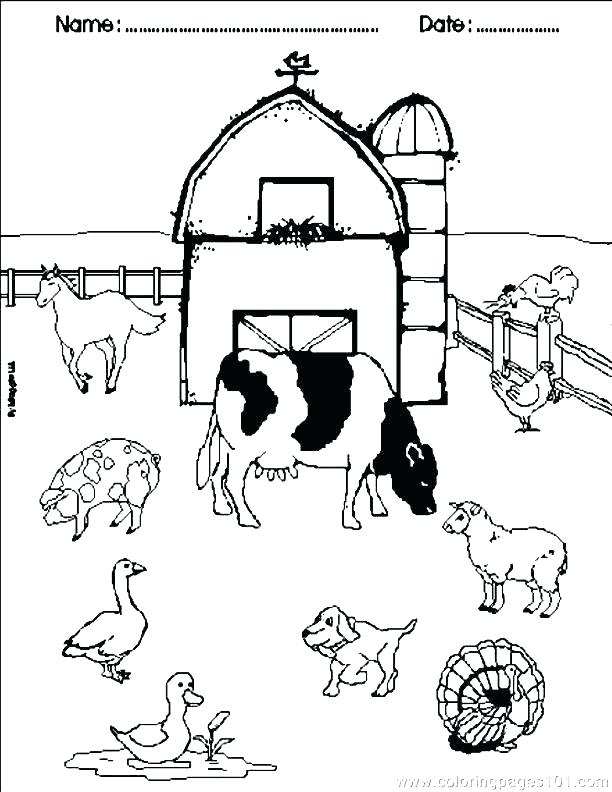 612x792 Inspiring Farm Animal Color Pages Inspiring Farm Animal Color