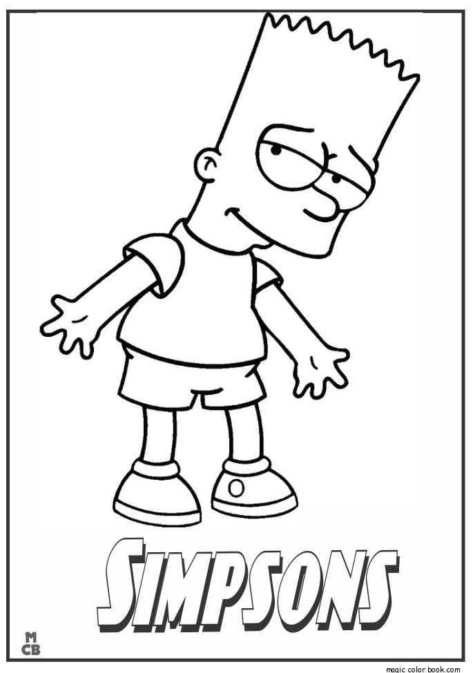 685x975 Simpsons Coloring Pages 17