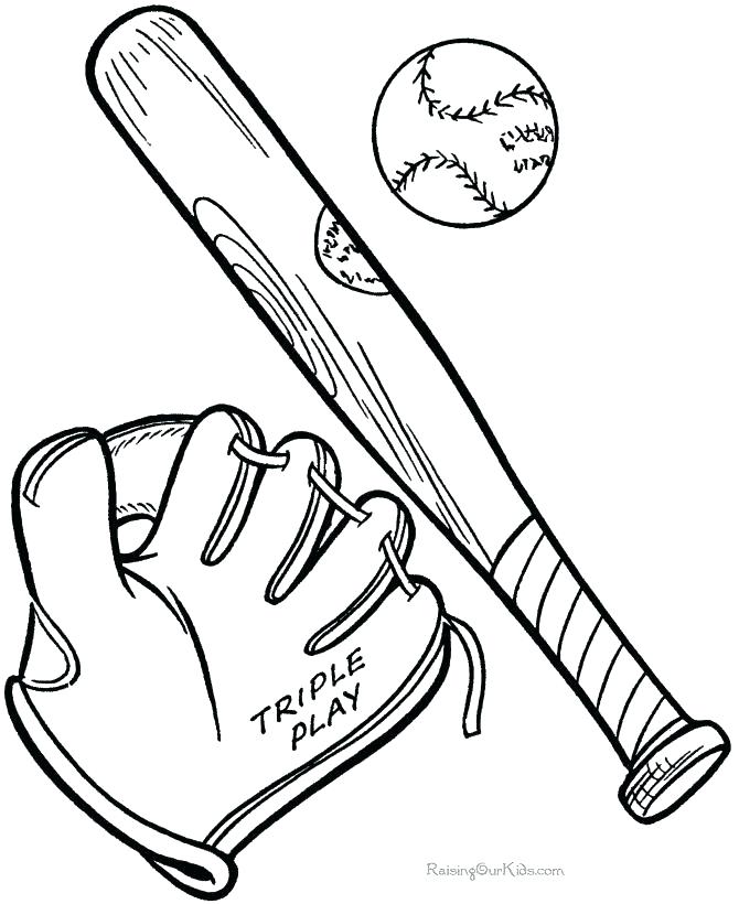 670x820 Baseball Bat Coloring Page Pin 3 Printable Pages Base Murs