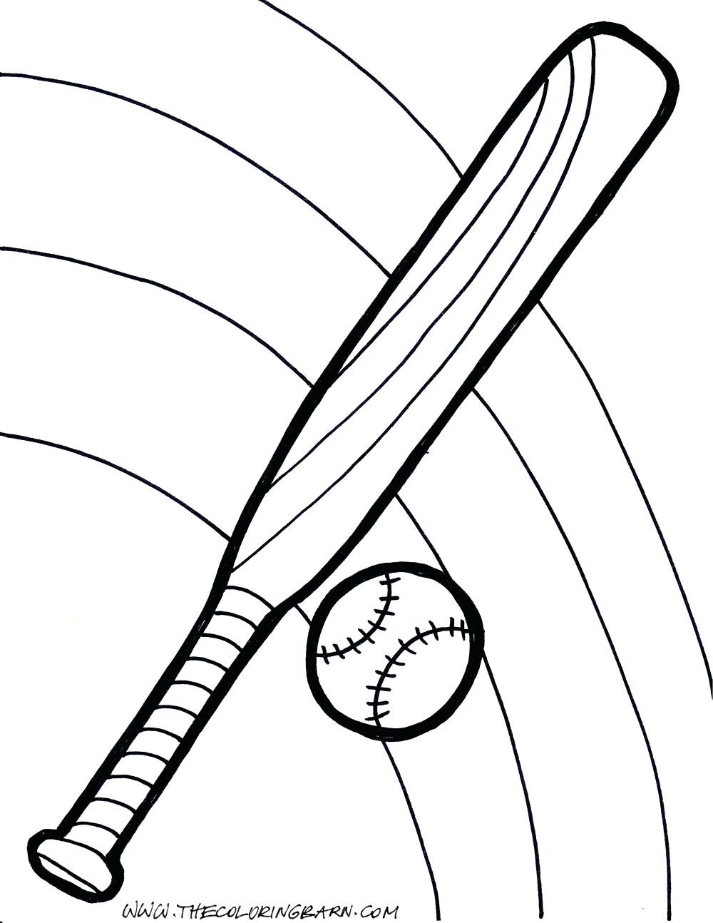 1000x1294 Baseball Bat Coloring Pages 6 18527 Remarkable Page Wagashiya
