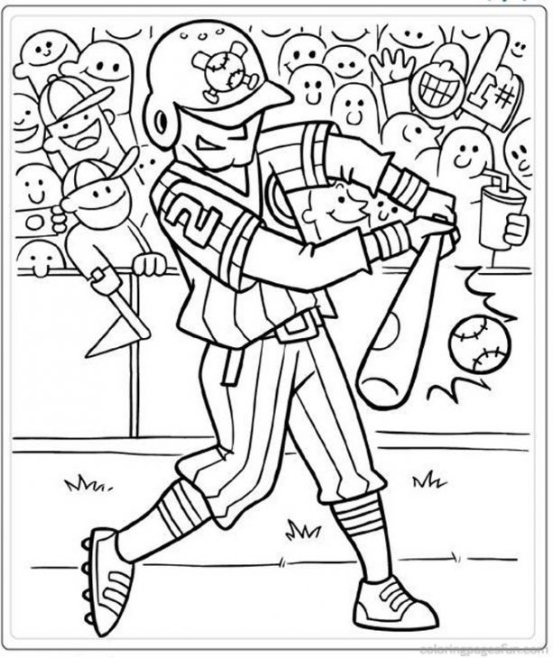 Baseball Batter Coloring Pages