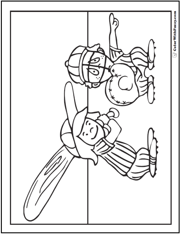 590x762 Baseball Coloring Pages Customize And Print Pdf