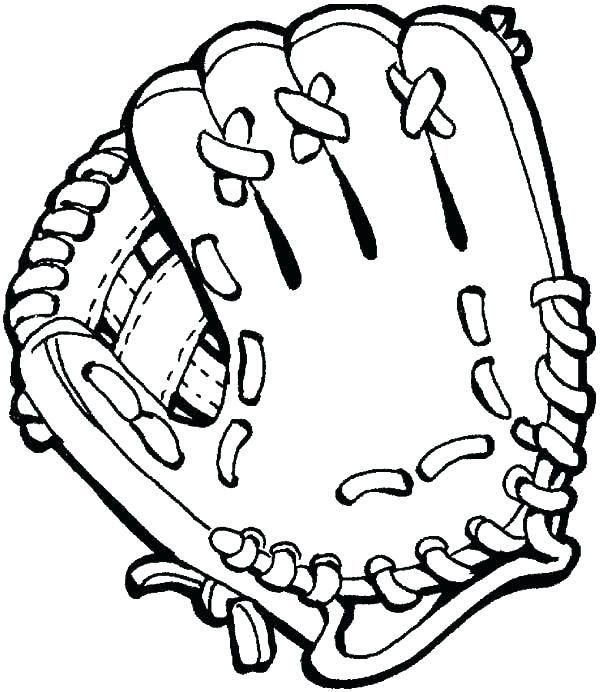600x692 Coloring Pages Of Baseball Coloring Pages Baseball Boxing Gloves