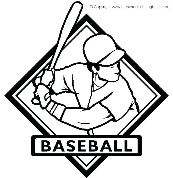 708x730 Baseball Coloring Pages