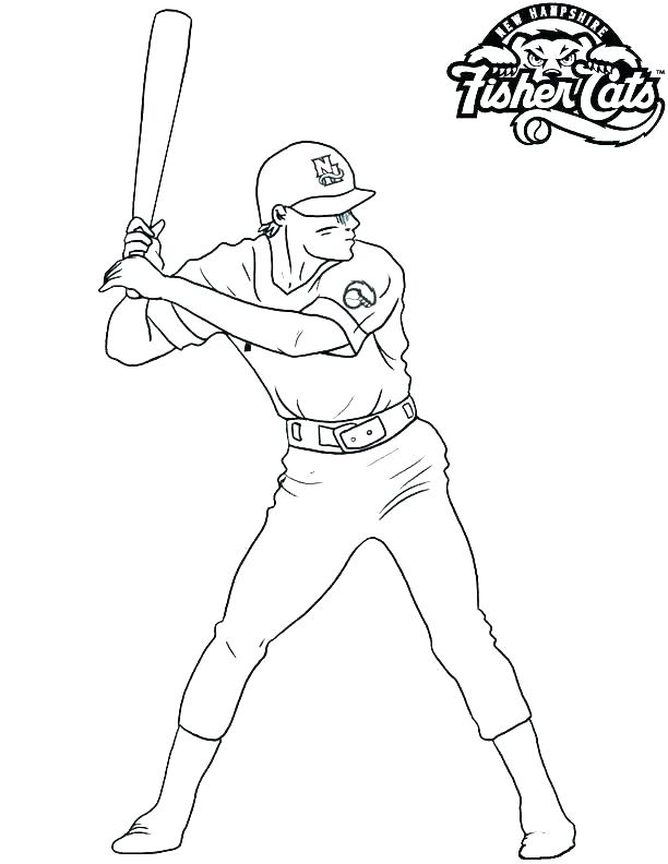 612x792 Baseball Player Coloring Page Coloring Pages Baseball Fresh