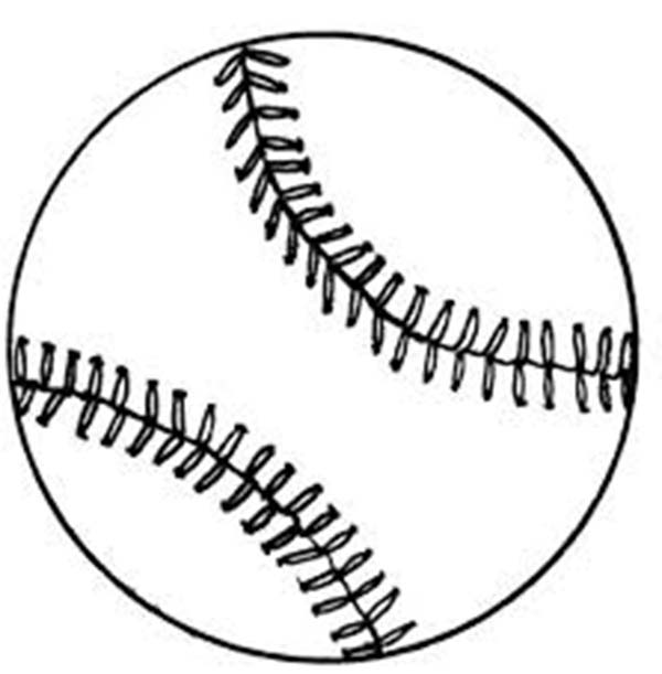 600x611 Baseball In Mlb Coloring Page Color Luna