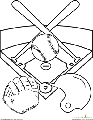301x388 Baseball Field Coloring Pages