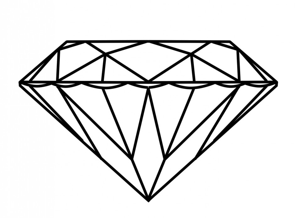 940x695 Diamond Shape Coloring Pages