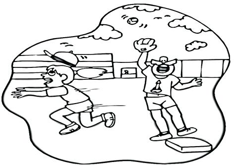 476x333 Football Field Coloring Pages Baseball Diamond Field Coloring