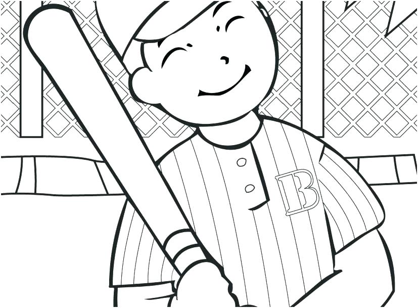 827x609 Baseball Coloring Page Baseball Player Coloring Page Printable