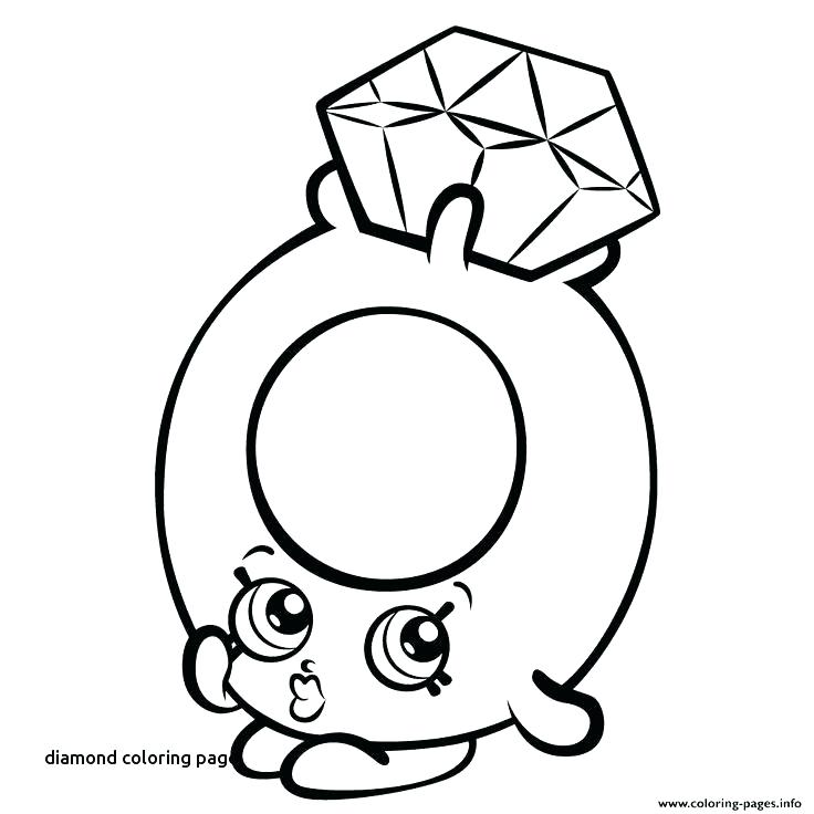 736x736 Diamond Coloring Page