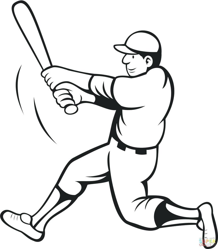 863x982 Nice Baseball Field Coloring Pages Printable 2