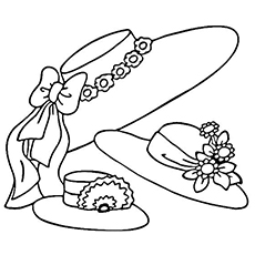 Baseball Hat Coloring Page