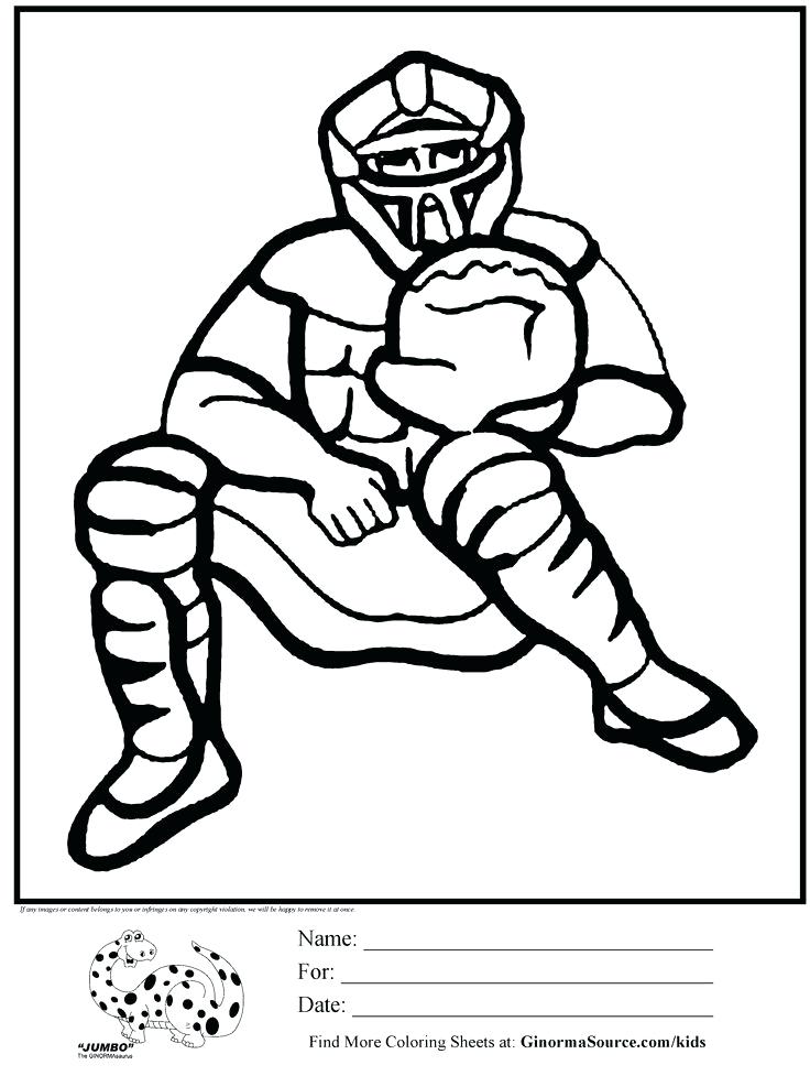 736x977 Baseball Coloring Pages Mlb Baseball Coloring Pages Catcher Is