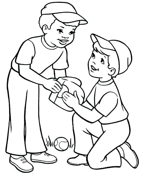600x734 Baseball Glove Coloring Page Baseball Glove And Ball Coloring Page