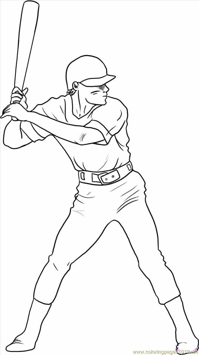 650x1161 Baseball Player Coloring Pages 138 Free Printable Coloring Pages