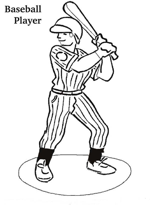 600x817 Mlb Player Ready In The Batter Box In Mlb Coloring Page Color Luna