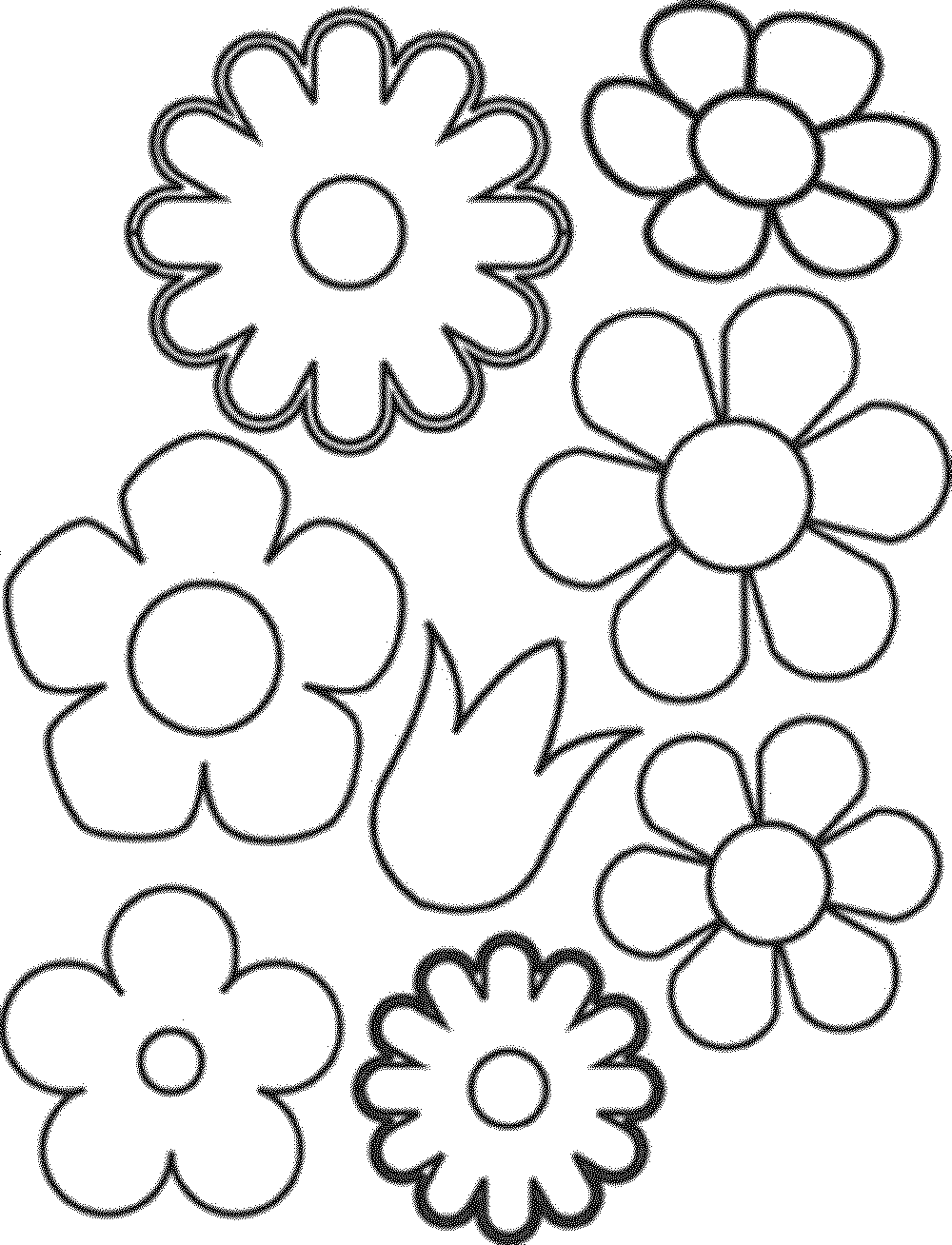 1000x1308 Huge Gift Colouring Pictures Of Flowers Colori