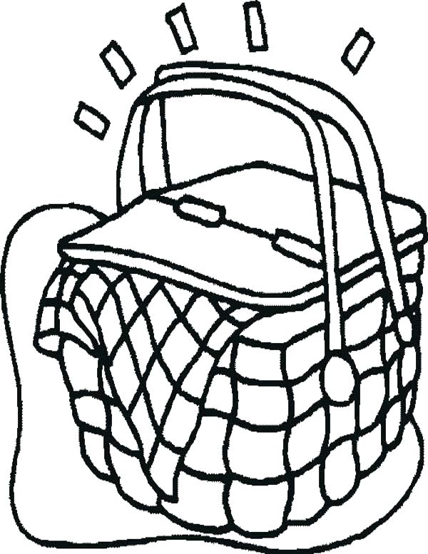 Basket Coloring Page
