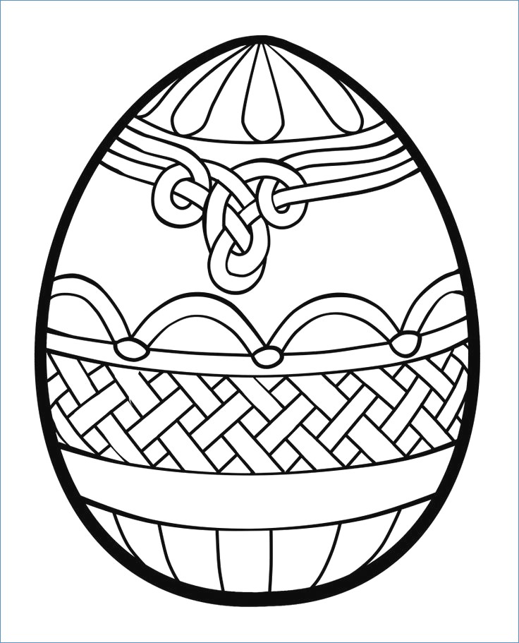 736x911 Easter Egg Basket Coloring Pages