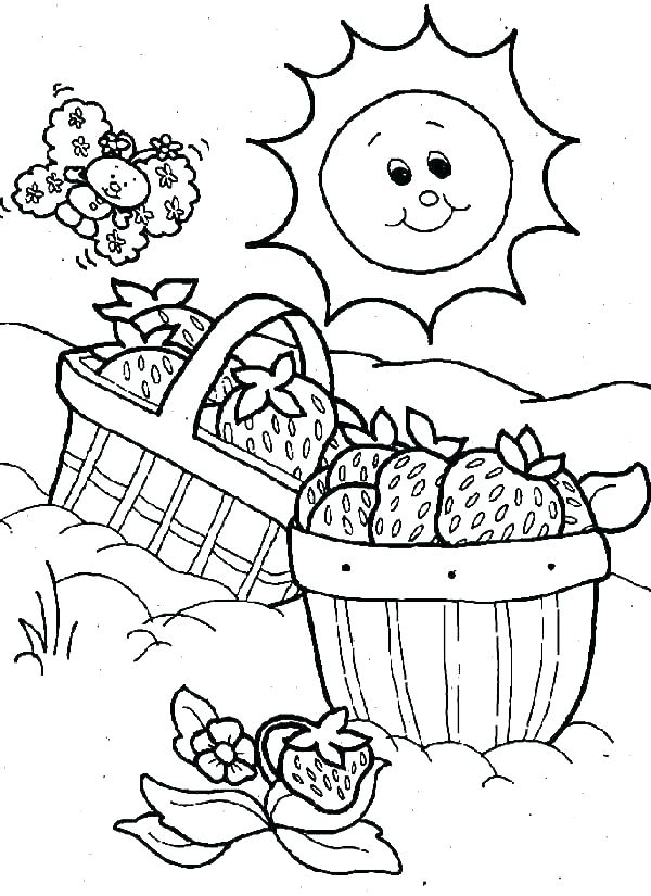 600x825 Flower Basket Coloring Pages