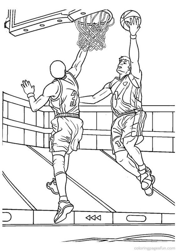 566x800 Basketball Coloring Pages 6 Places To Visit Color
