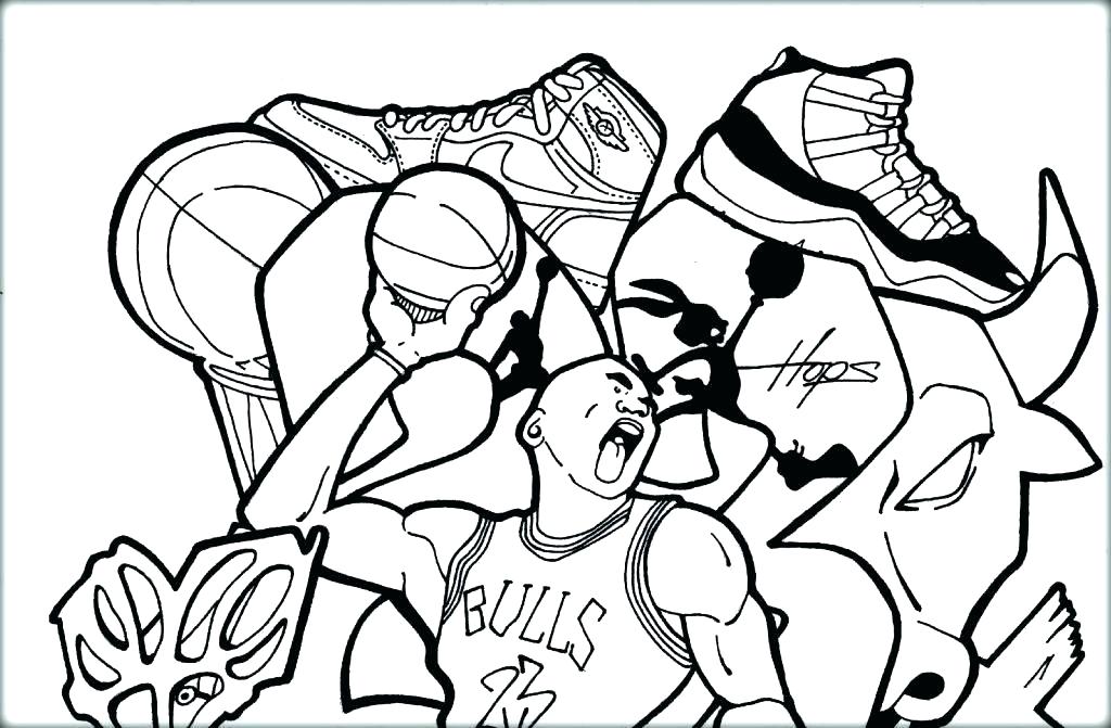 1024x671 Basketball Color Page Basketball Coloring Pages Nba Basketball