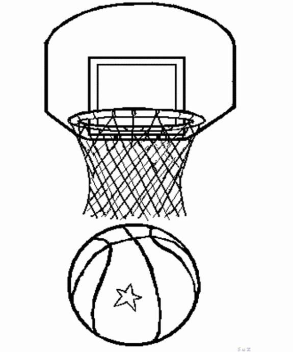 575x690 Basketball Coloring Pages Basketball Coloring 8 Seton