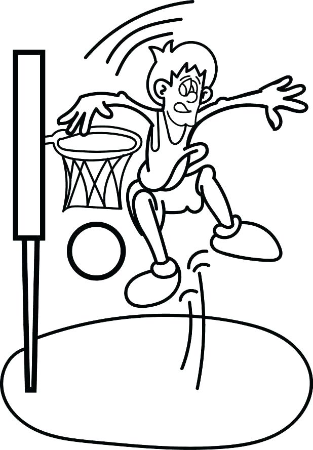 618x889 Coloring Pages Basketball Coloring Pages Nba Basketball Players