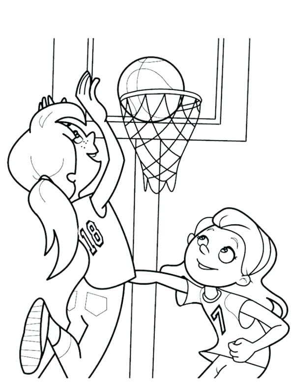 600x777 Coloring Pages Nba Basketball Coloring Pages Printable Free