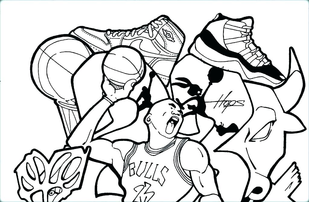 1024x671 Basketball Pictures To Color Basketball Color Pages Free Coloring