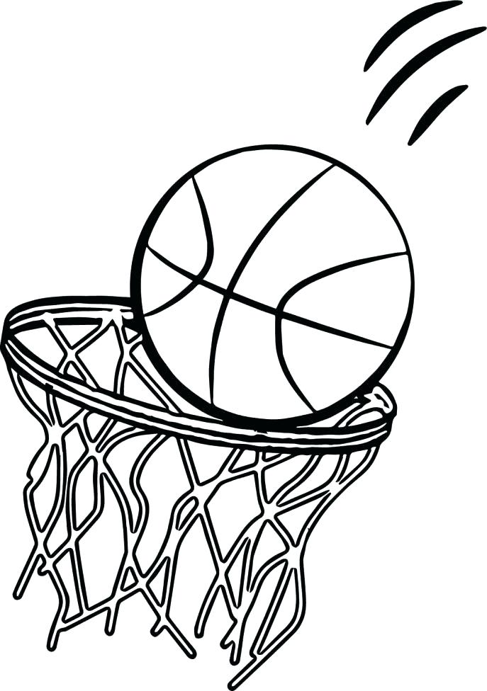 687x976 Basketball Court Coloring Page Basketball Court Coloring Page