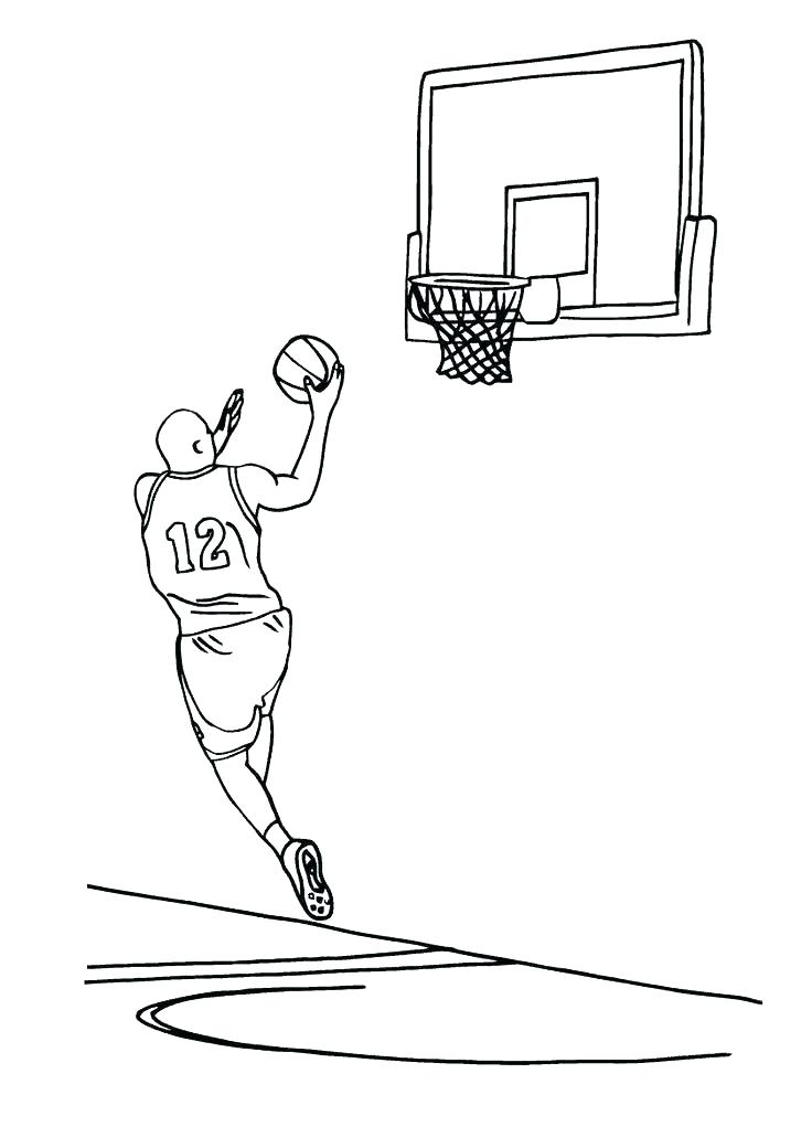 736x1040 Basketball Player Coloring Pages Basketball Court Coloring Page