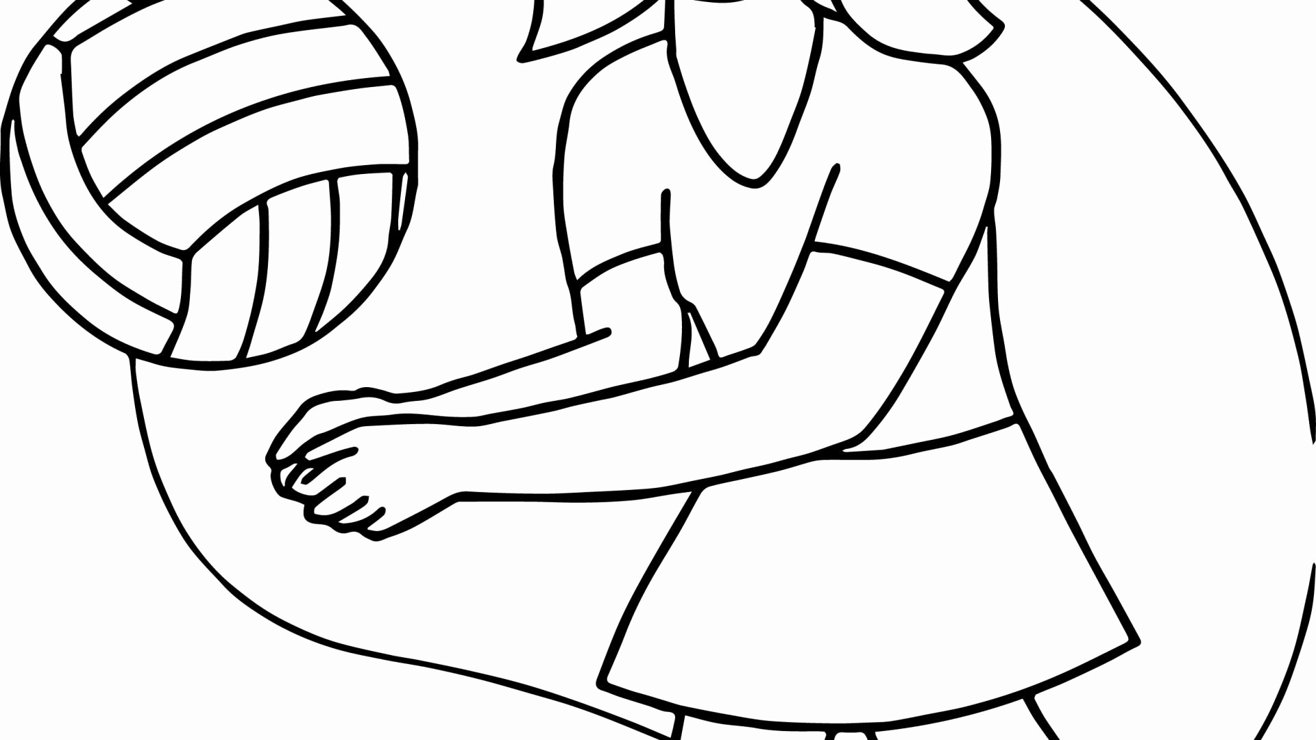 1920x1080 Fresh 50 Photograph Of Volleyball Coloring Pages Court 13