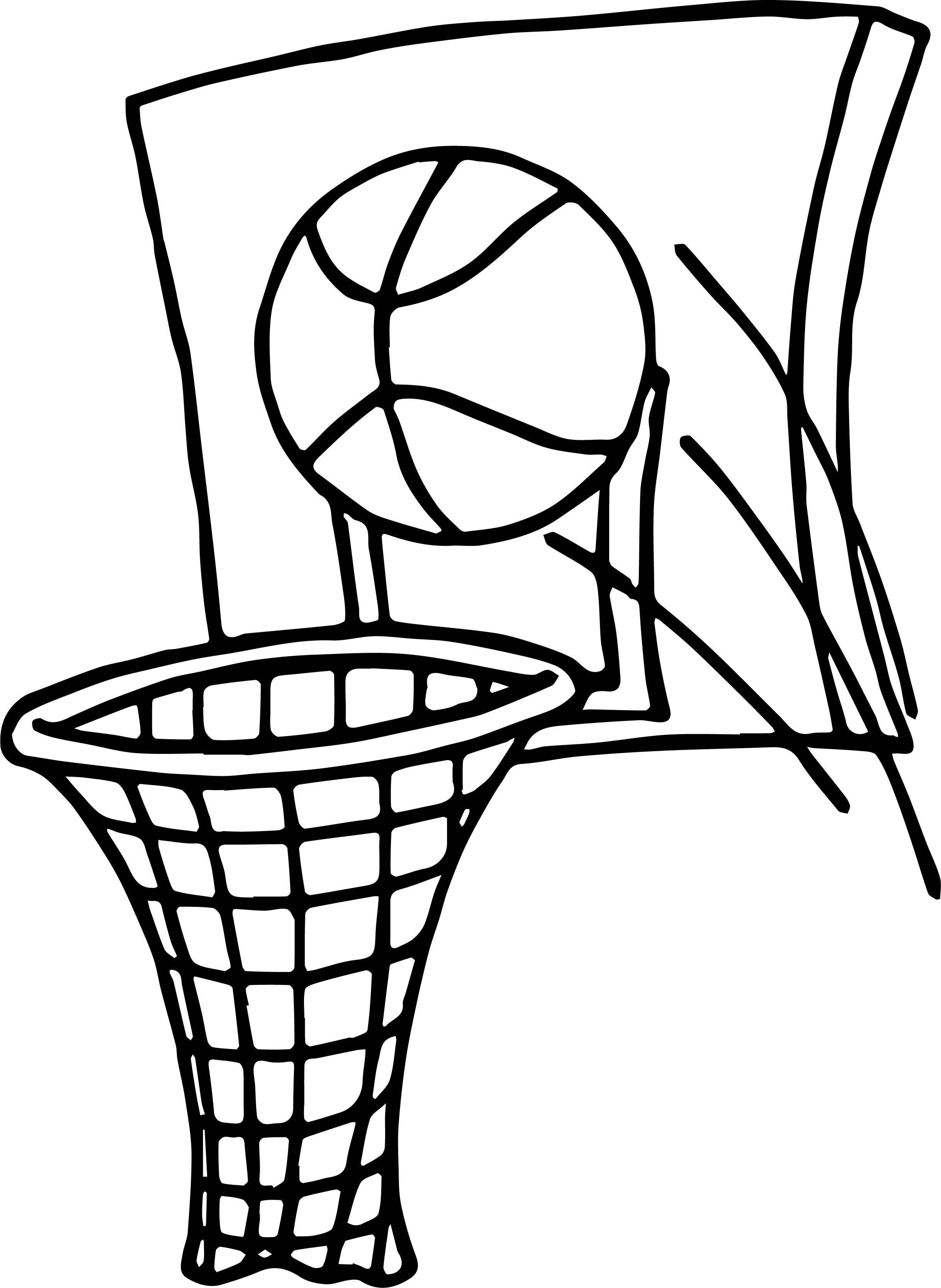 2436x3335 Basketball Goal Coloring Sheet Coloring Sheets