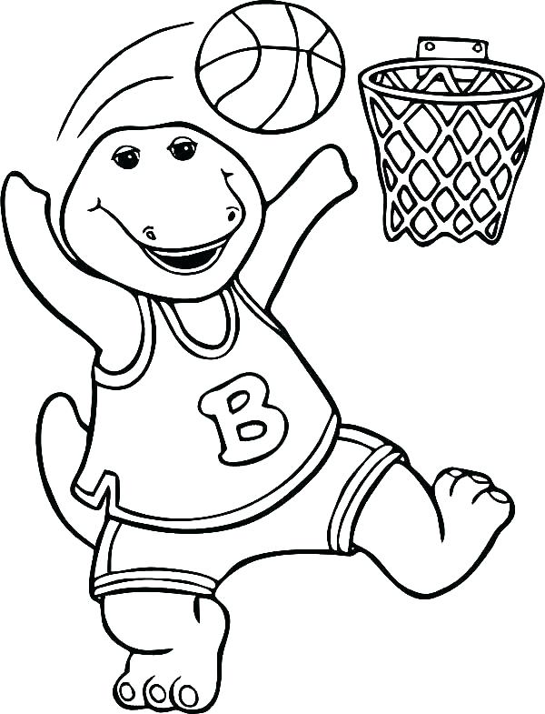 600x785 Coloring Pages Basketball Cliptext.co