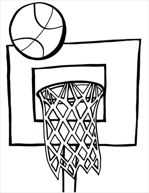 585x758 Basketball Coloring Pages Free Basketball Coloring Page Free