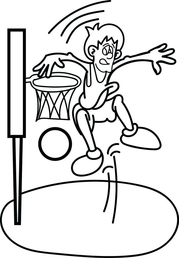 618x889 Basketball Player Coloring Pages For Adults Jersey Printable