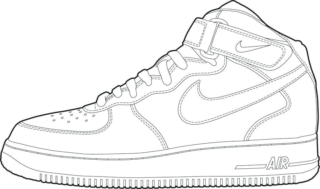 Basketball Shoes Coloring Pages