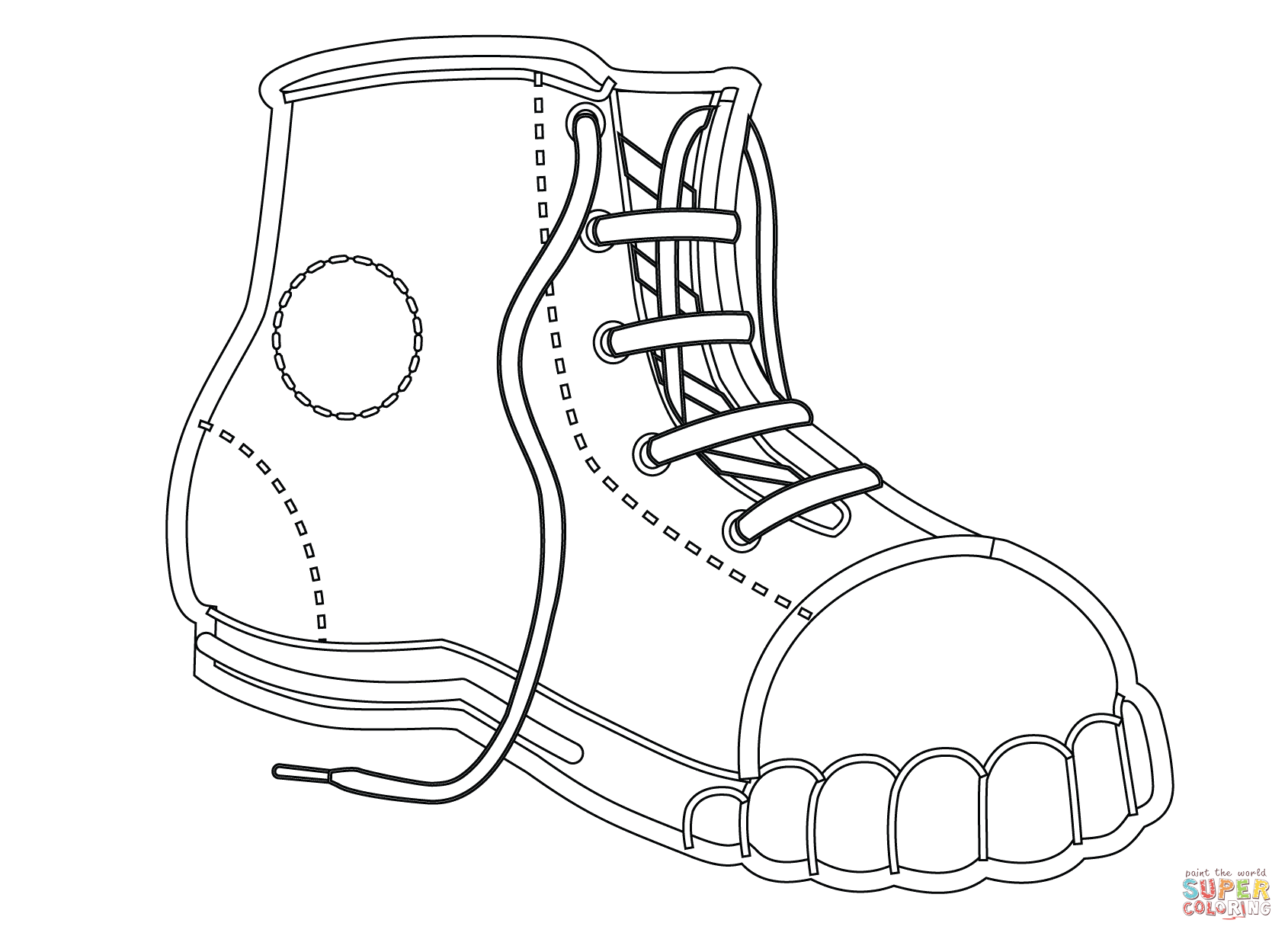 1690x1228 A Ordable Basketball Shoe Coloring Page Shoes