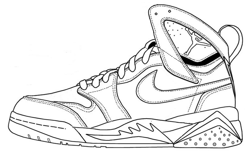800x495 Jordan Shoe Coloring Pages Discover All