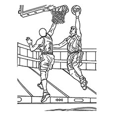230x230 Top 20 Free Printable Basketball Coloring Pages Online
