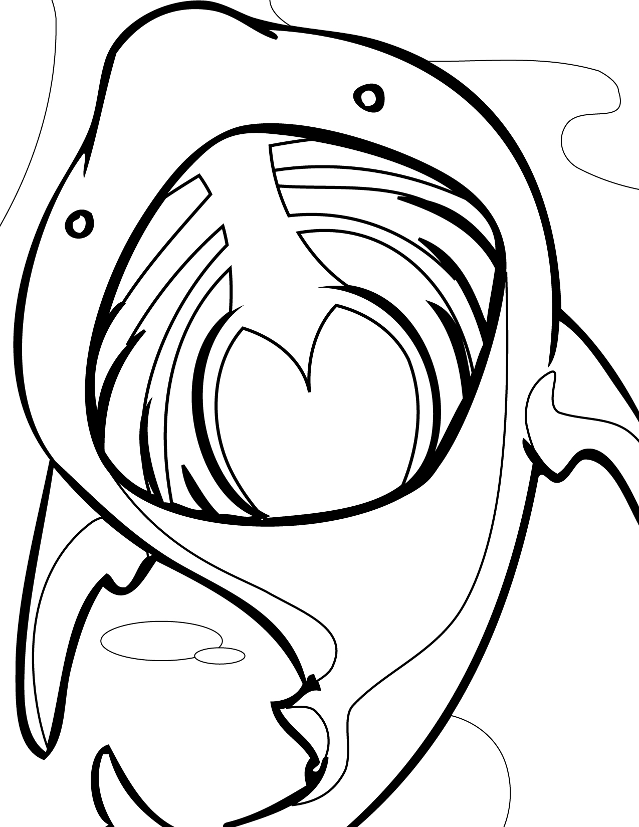 Basking Shark Coloring Pages