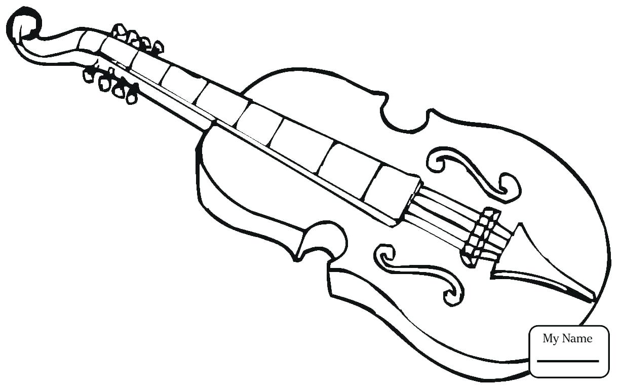 1224x762 Bass Guitar Colouring Pages Music Musical Instruments Coloring