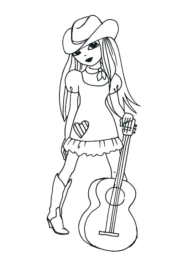 600x849 Guitar Coloring Page Guitar Coloring Page Pages Fun Bass Guitar