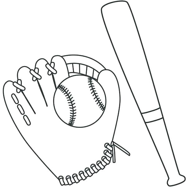 600x600 Baseball Glove Coloring Page Baseball Glove Coloring Page Baseball